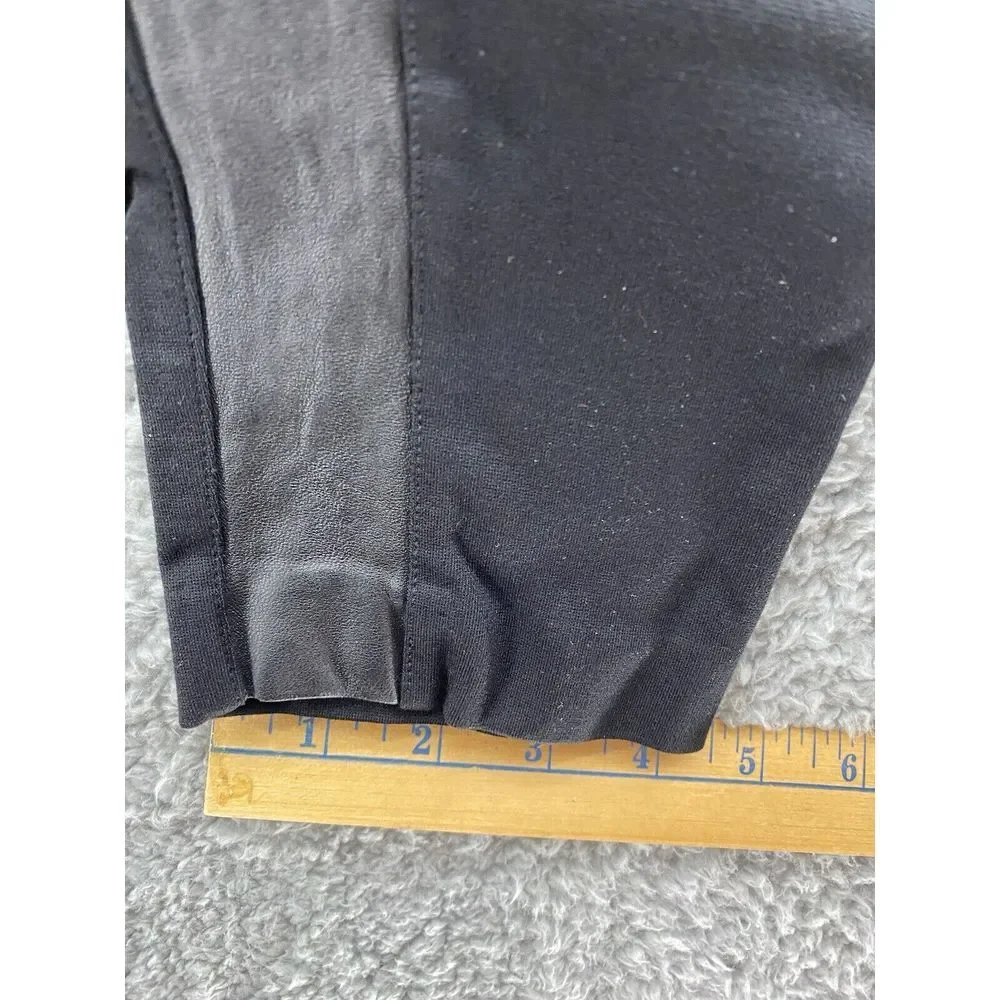 J CREW Womens Pants Sz 6 Black Skinny Ponte‎ Gray Stripe Stretch Exposed Zipper